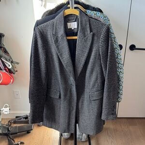 Wool oversized blazer